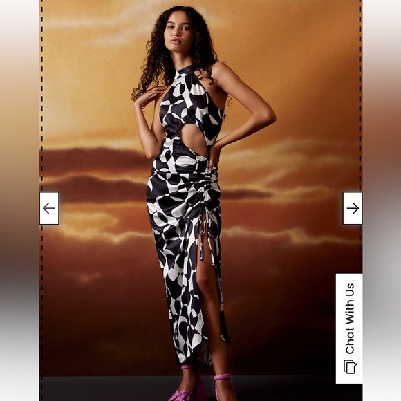 PacSun Dresses & Skirts - BOGO NWT SOLD OUT- Ryan Destiny Printed Summer Nights Maxi Dress size Small